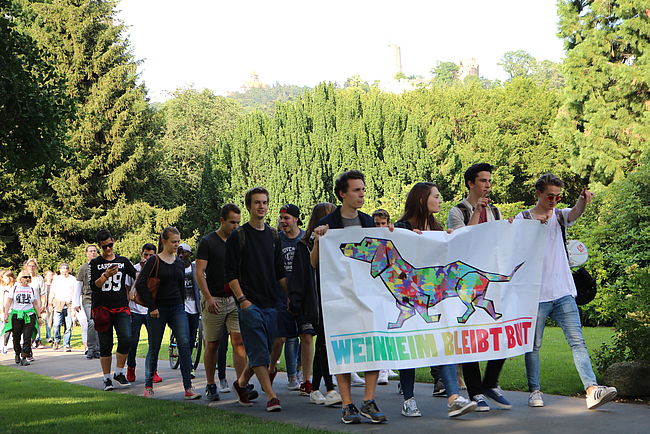 Stadt Weinheim und Bürgerbündnis "Weinheim bleibt bunt"