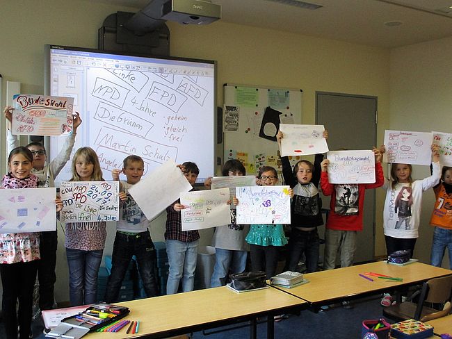 Die Aktivitäten zur Bundestagswahl und die Verbreitung der Rechte der Kinder