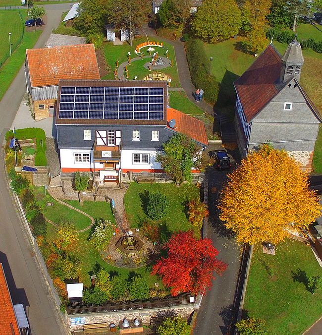 Schöpfungs- und Klimagarten im Wettermuseum Alte Schule Schreufa