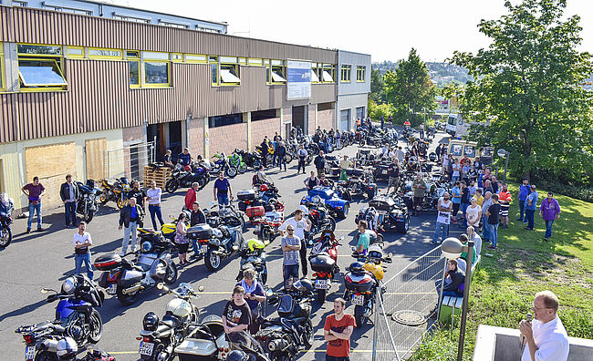 Biker und Menschen mit Behinderung