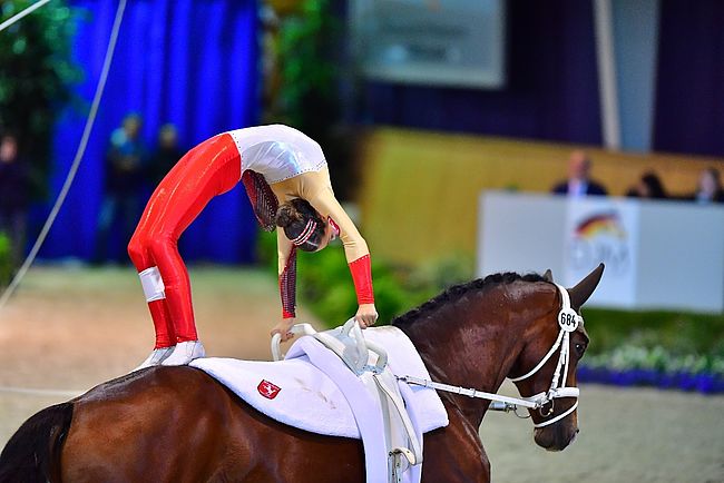 Sportliche Talentförderung bis in den Spitzensport in der Voltigierabteilung