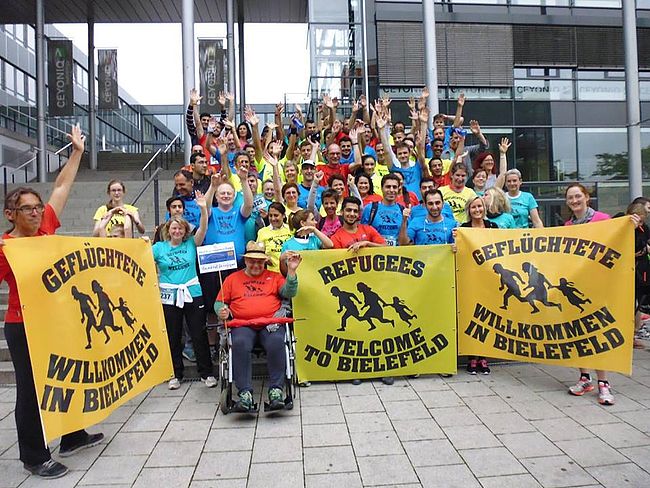 Geflüchtete willkommen in Bielefeld