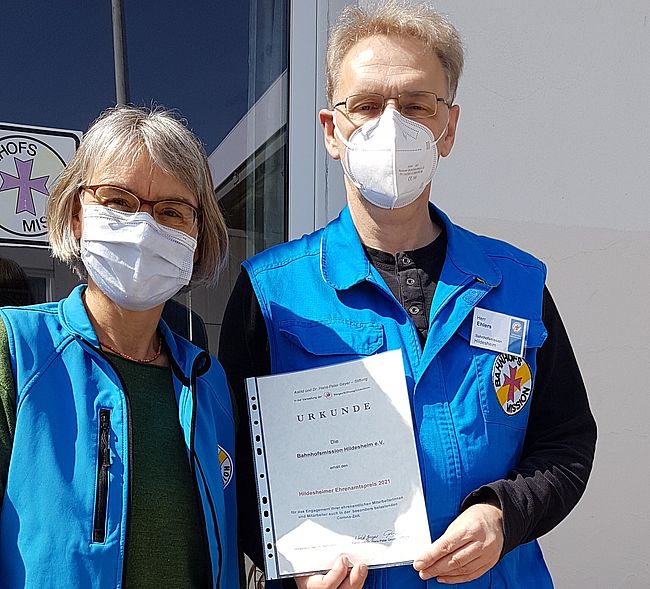 Hilfe in Coronazeiten - Bahnhofsmission Hildesheim