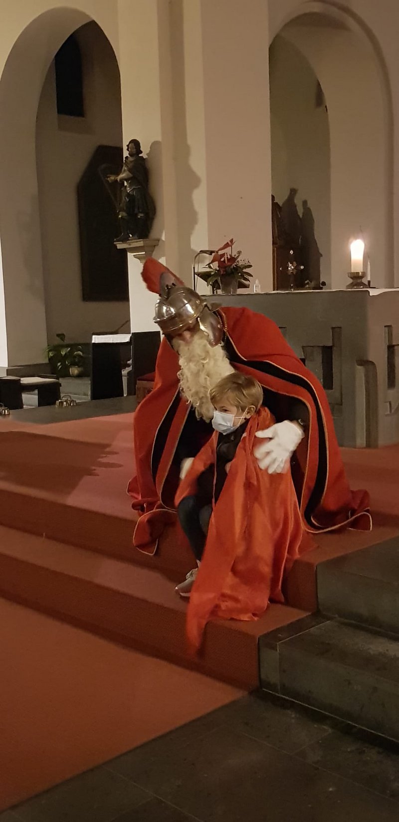 Sankt Martin kurz vor der Stutenverteilung