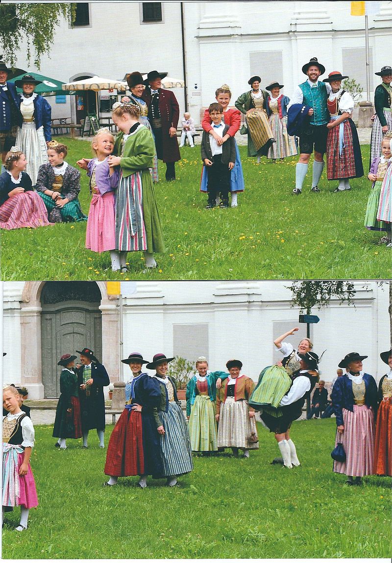 Kinder. Jugend und Erwachsene Mitglieder des Heimat- und Trachtenvereins Dießen /St.Georgen