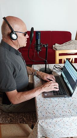 Eine neue Podcast-Folge entsteht