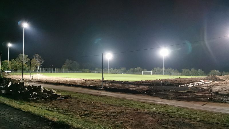 Die neue LED-Beleuchtung vom Multifunktionsfeld ist in Betrieb