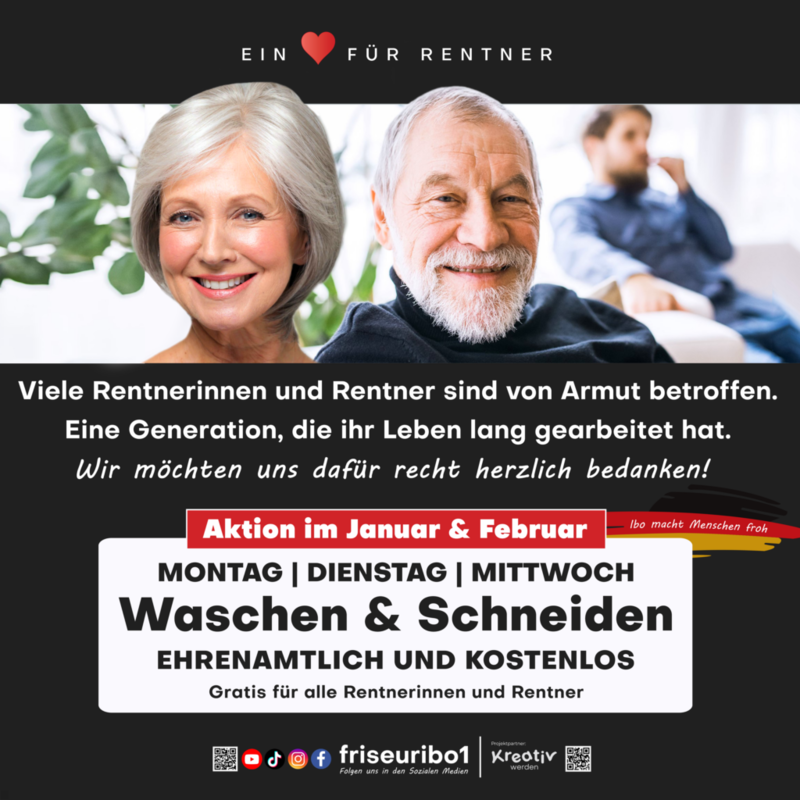 Kostenlose Haarschnitte für Senioren
