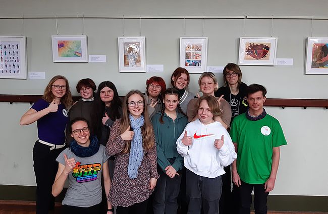Better together: Kunstausstellung zum Thema Diversität am Pestalozzi-Gymnasium Stadtroda