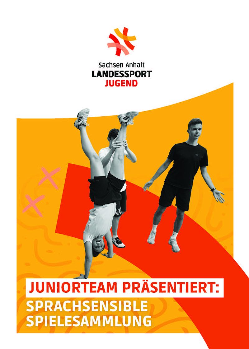 Titel der Broschüre, entwickelt vom Juniorteam der Landessportjugend