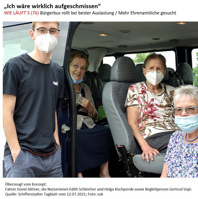 Bürgerbus Schifferstadt: Applikation zur Erstellung der Fahrpläne für den Bürgerbus Schifferstadt