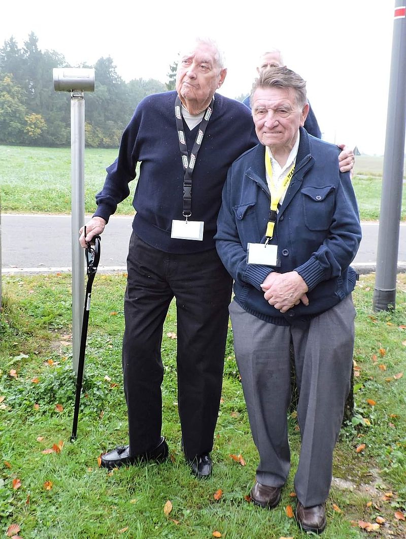 Veteran J. Dauner (USA +) und R. Porsche (D)