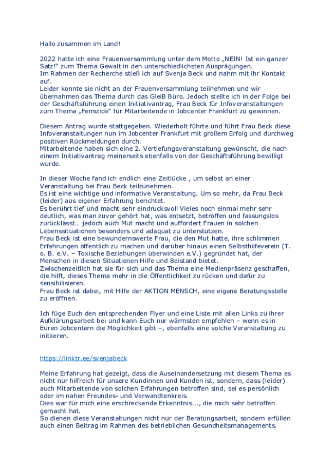 #T.o.B.e Toxische Beziehungen überwinden e.V.