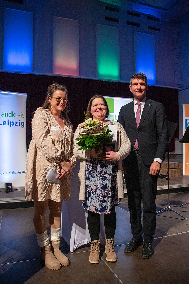 Laudatorin, Preisträgerin, Landrat Landkreis Leipzig
