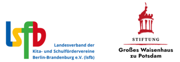 Logo Stiftung Großes Waisenhaus zu Potsdam und Landesverband der Kita- und Schulfördervereine Berlin-Brandenburg e.V. (lsfb)