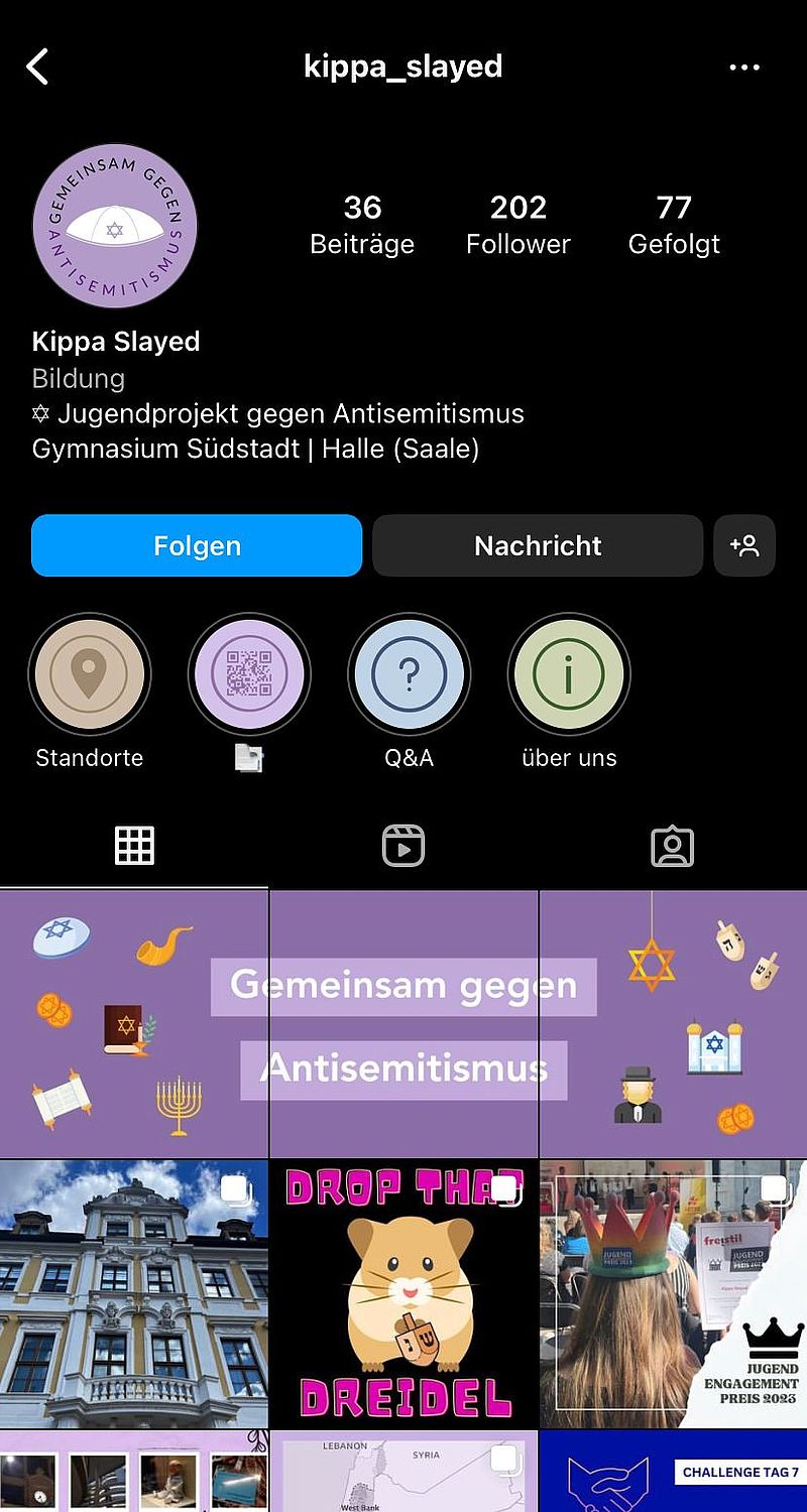 Screenshot des Instagram Accounts von Kippa Slayed