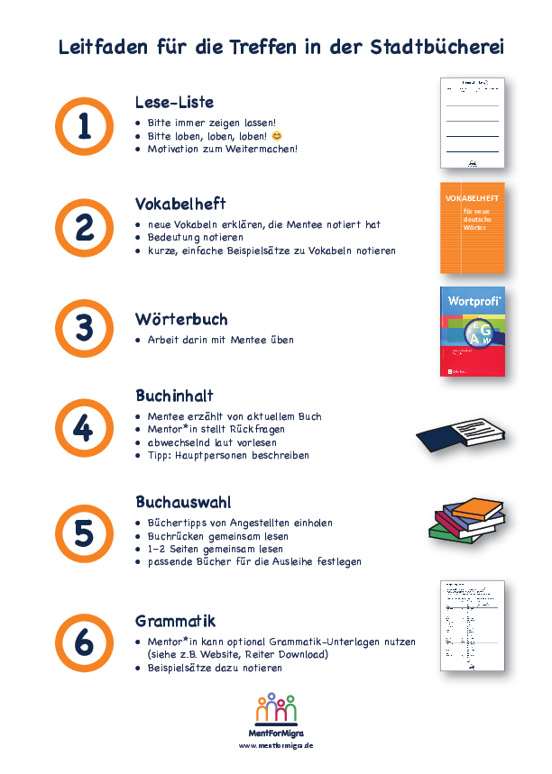 Wir wecken Lesefreude und bringen unsere Mentees von der Alltagssprache zur Bildungssprache.