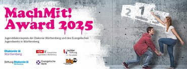 Logo Jugenddiakoniepreis der Diakonie Württemberg und des Evangelischen Jugendwerks in Württemberg