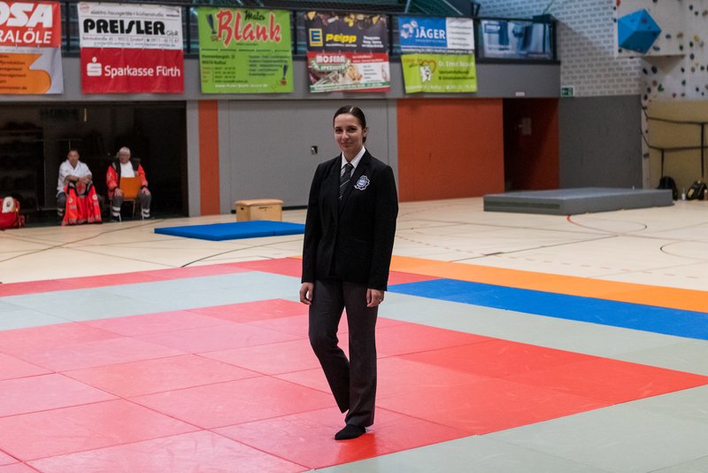 Als Kampfrichterin im Einsatz