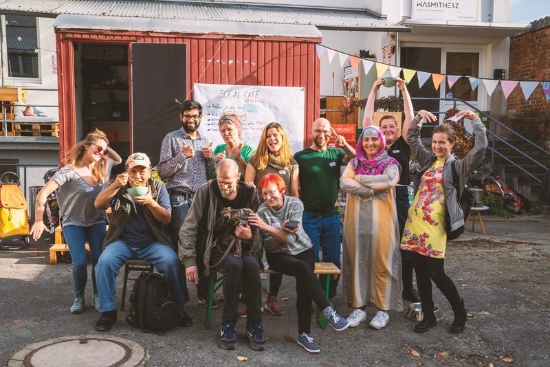 Lebensmittel-Fairteilung mit Herz 