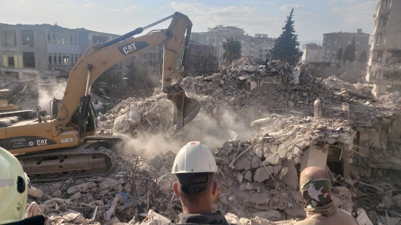 Ehrenamtliche bei der Erdbebenhilfe in der Türkei
