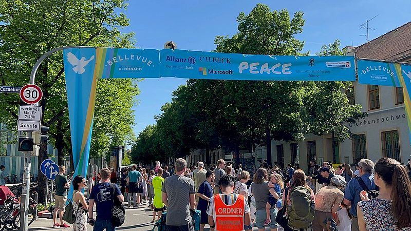 Spendenlauf in München für ukrainische Geflüchtete