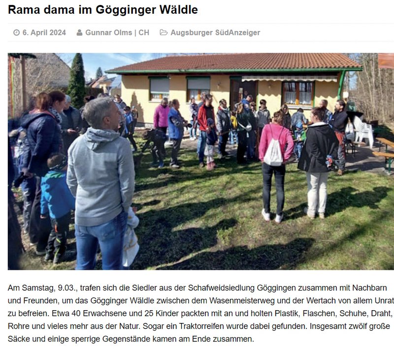 Rama Dama im Wäldle