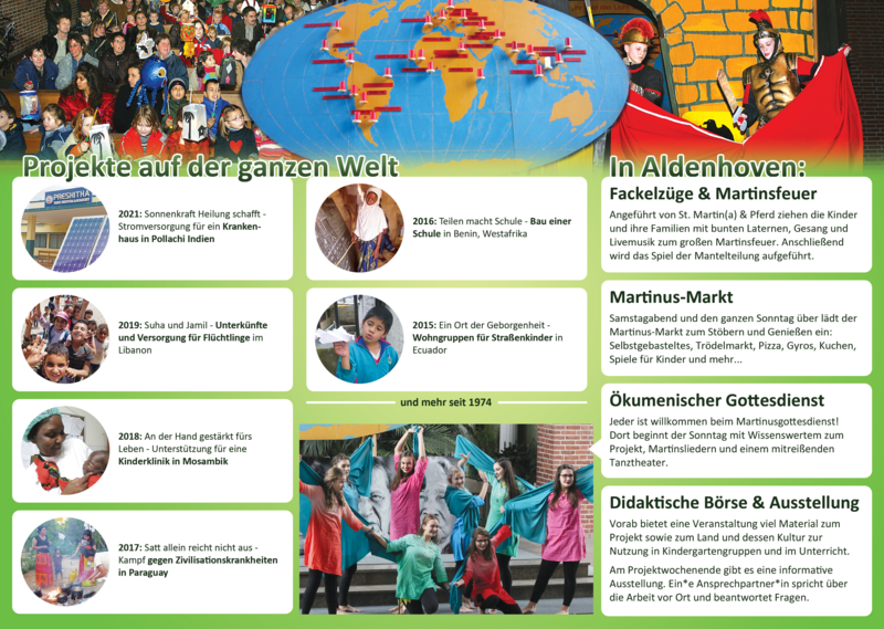 Flyer mit Projekten