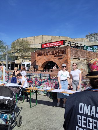 Unser Stand auf dem Mark der Demokraie